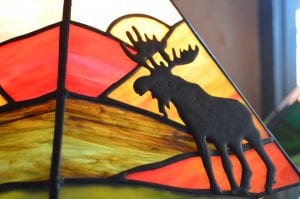 Adirondack Moose lamp